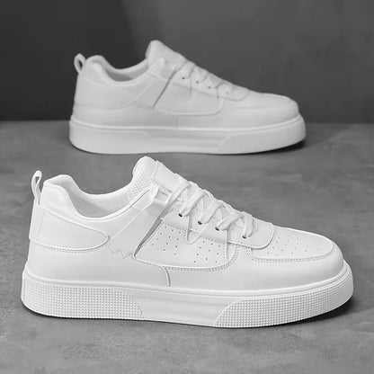 Hombre Zapatillas Bajas con Perforaciones | Cierre de Cordones & Suela de PVC | Uso Diario