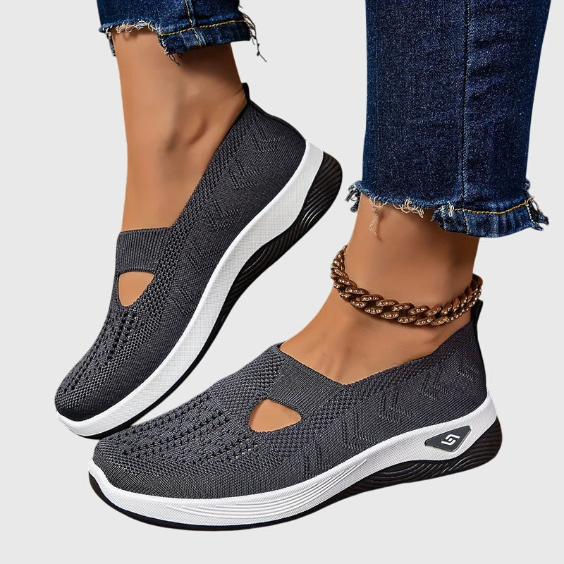 Zapatillas sin cordones para mujer | Suela gruesa acolchada