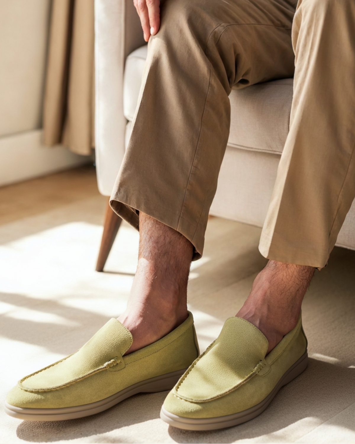 Hombre Mocasines de Ante | Diseño Slip-on & Suela de Soporte | Uso Diario