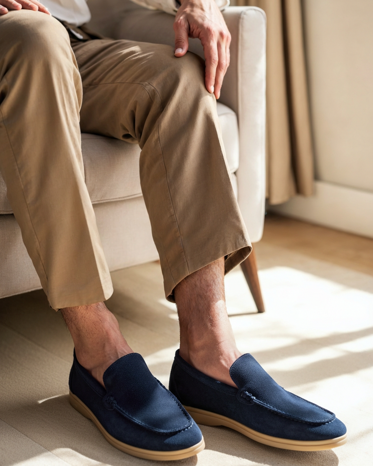 Hombre Mocasines de Ante | Diseño Slip-on & Suela de Soporte | Uso Diario