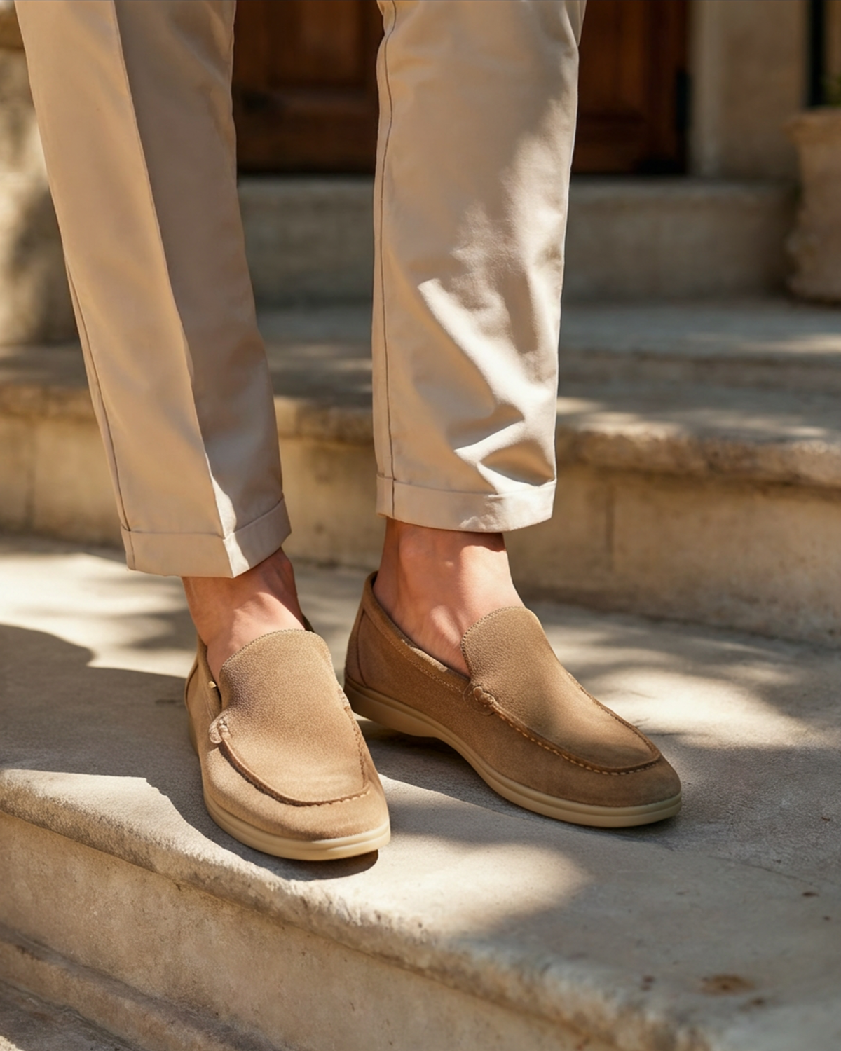 Hombre Mocasines de Ante | Diseño Slip-on & Suela de Soporte | Uso Diario