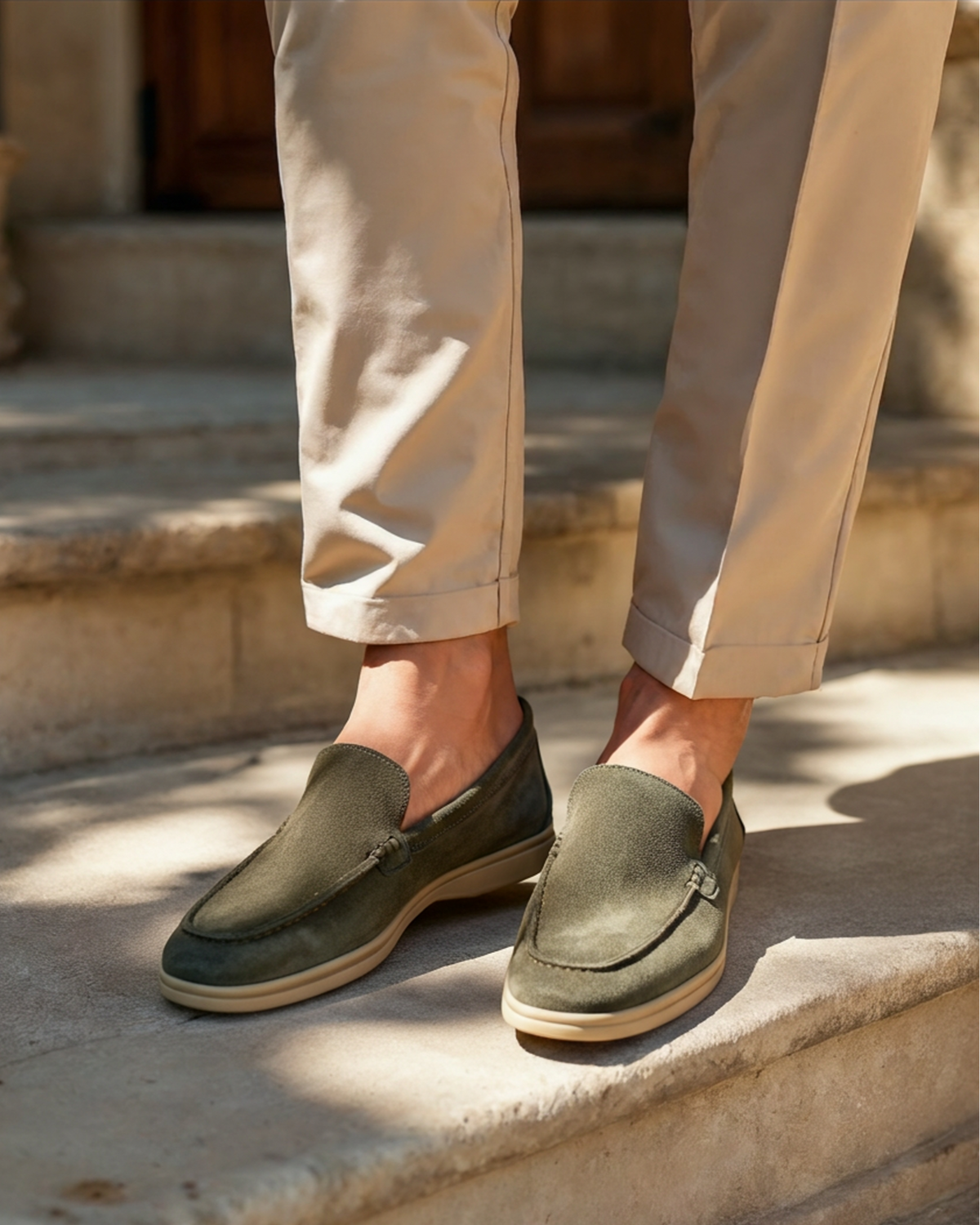 Hombre Mocasines de Ante | Diseño Slip-on & Suela de Soporte | Uso Diario