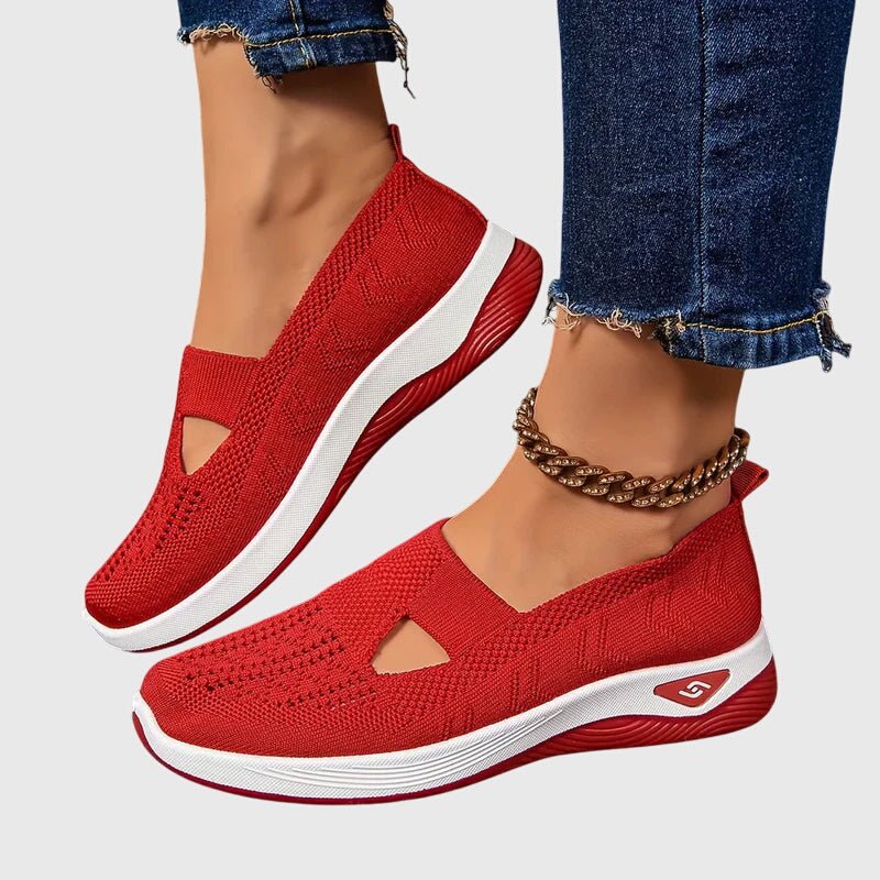 Zapatillas sin cordones para mujer | Suela gruesa acolchada