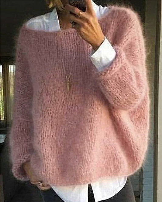Mujer Jersey de Punto | Cuello Redondo & Corte Ajustado | Uso Diario