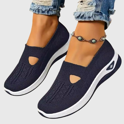 Zapatillas sin cordones para mujer | Suela gruesa acolchada