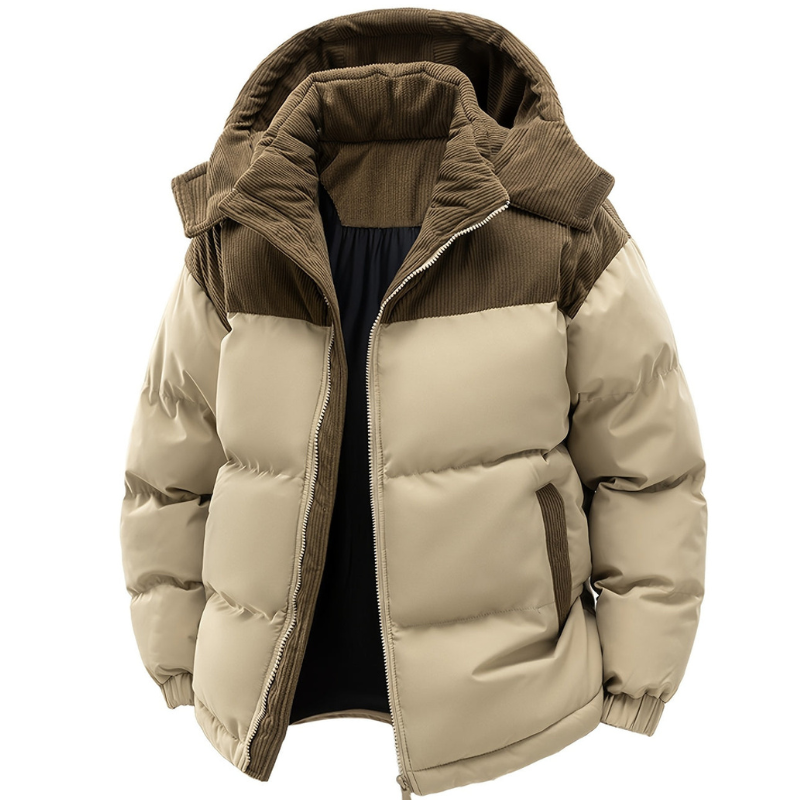 Hombre Chaqueta Acolchada con Capucha | Cortavientos & Forro Acolchado | Otoño e Invierno