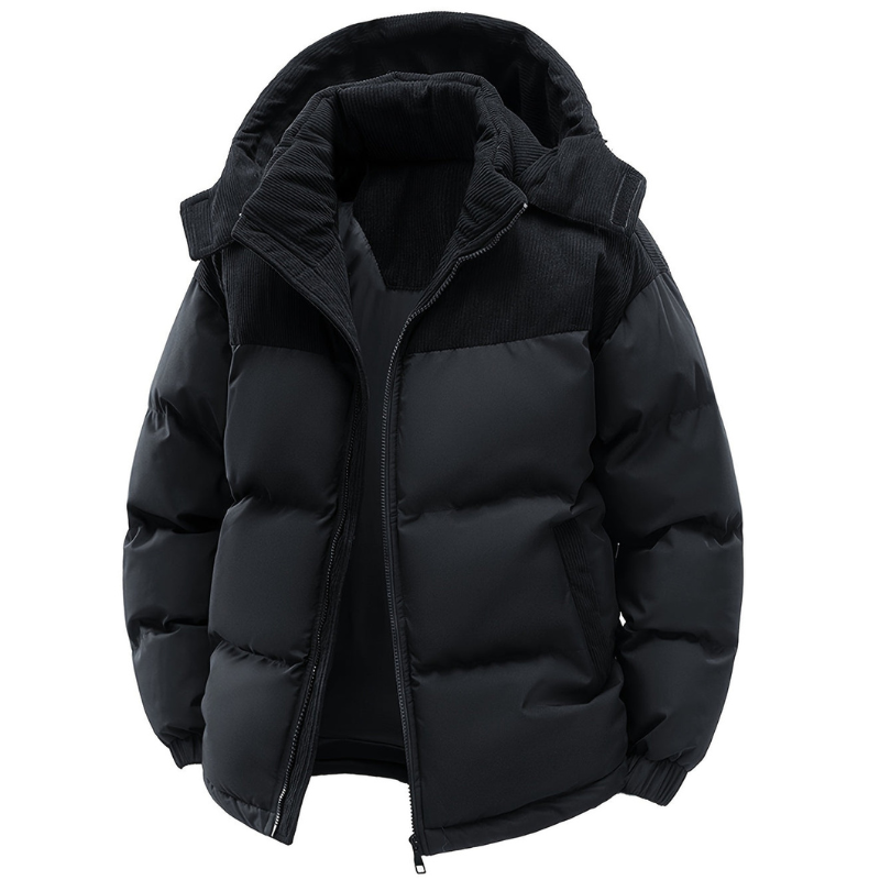 Hombre Chaqueta Acolchada con Capucha | Cortavientos & Forro Acolchado | Otoño e Invierno