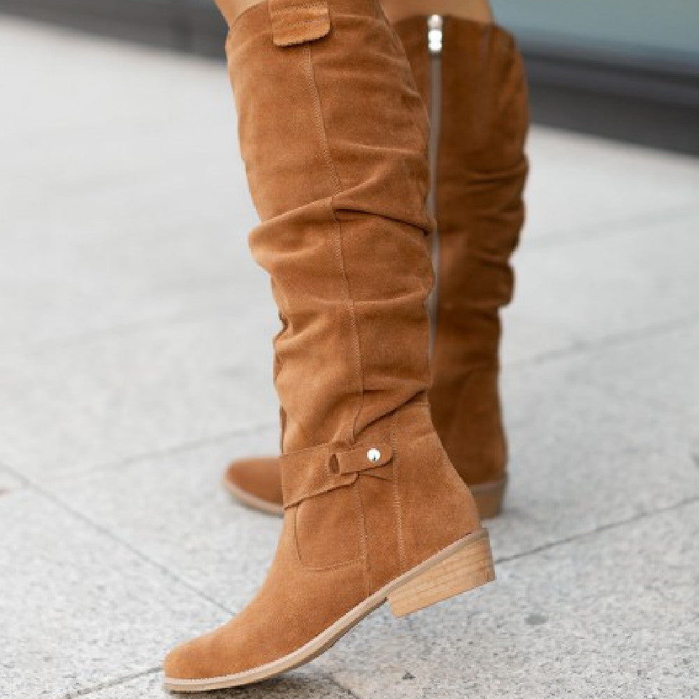 Mujer Botas Altas de Caña Alta | Cierre de Cremallera & Forro Cálido | Invierno