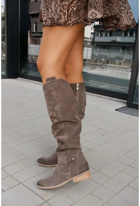Mujer Botas Altas de Caña Alta | Cierre de Cremallera & Forro Cálido | Invierno