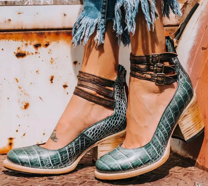 Elegantes sandalias de verano para mujer | Piel sintética marrón claro
