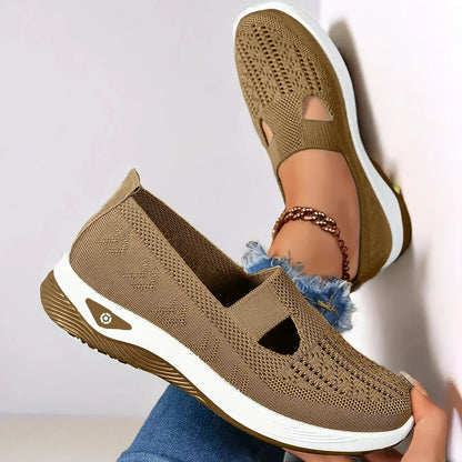 Zapatillas sin cordones para mujer | Suela antideslizante y tejido transpirable