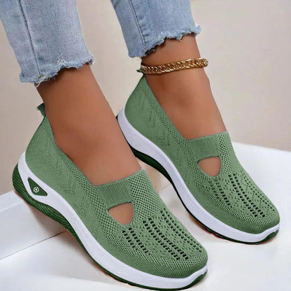 Zapatillas sin cordones para mujer | Suela antideslizante y tejido transpirable