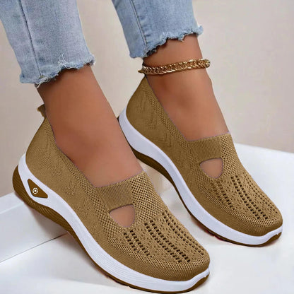 Zapatillas sin cordones para mujer | Suela antideslizante y tejido transpirable