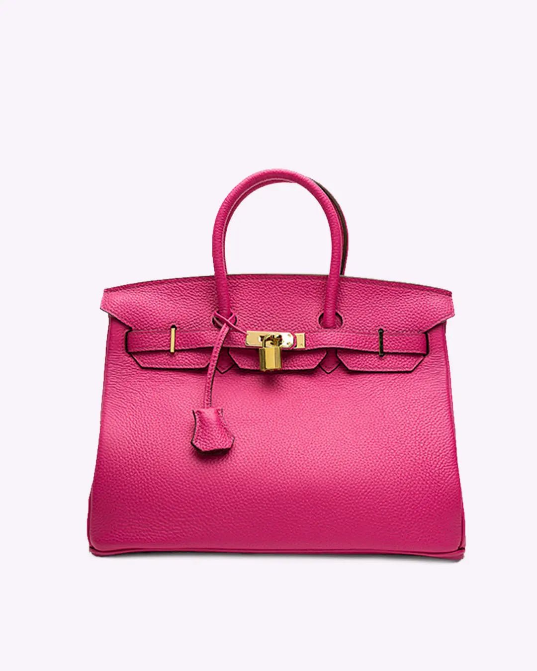 Mujer Bolso de Mano de Cuero | Cierre Giratorio & Varios Bolsillos | Uso Diario