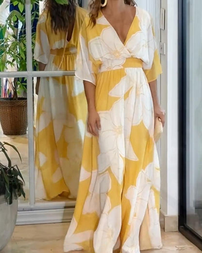 Vestido midi floral con estampado Harmony | Corte favorecedor
