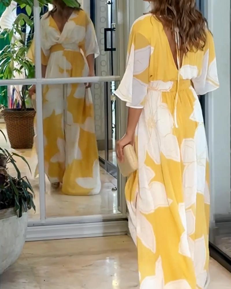 Vestido midi floral con estampado Harmony | Corte favorecedor