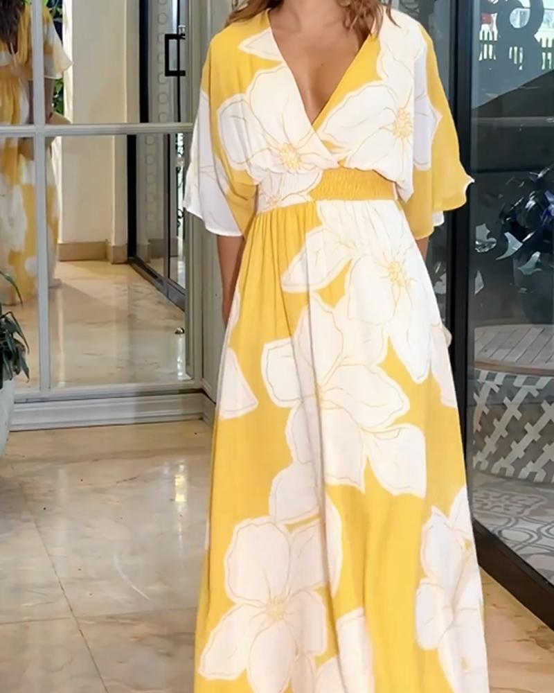 Vestido midi floral con estampado Harmony | Corte favorecedor