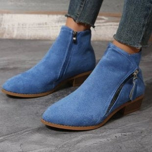 Mujer Botines de Punta Fina | Tacco Ancho & Escote en V | Otoño e Invierno