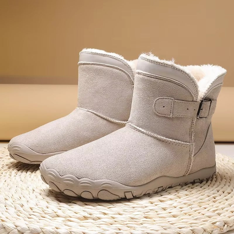 Mujer Botas Barefoot de Invierno | Forro Polar & Suela Antideslizante | Otoño e Invierno
