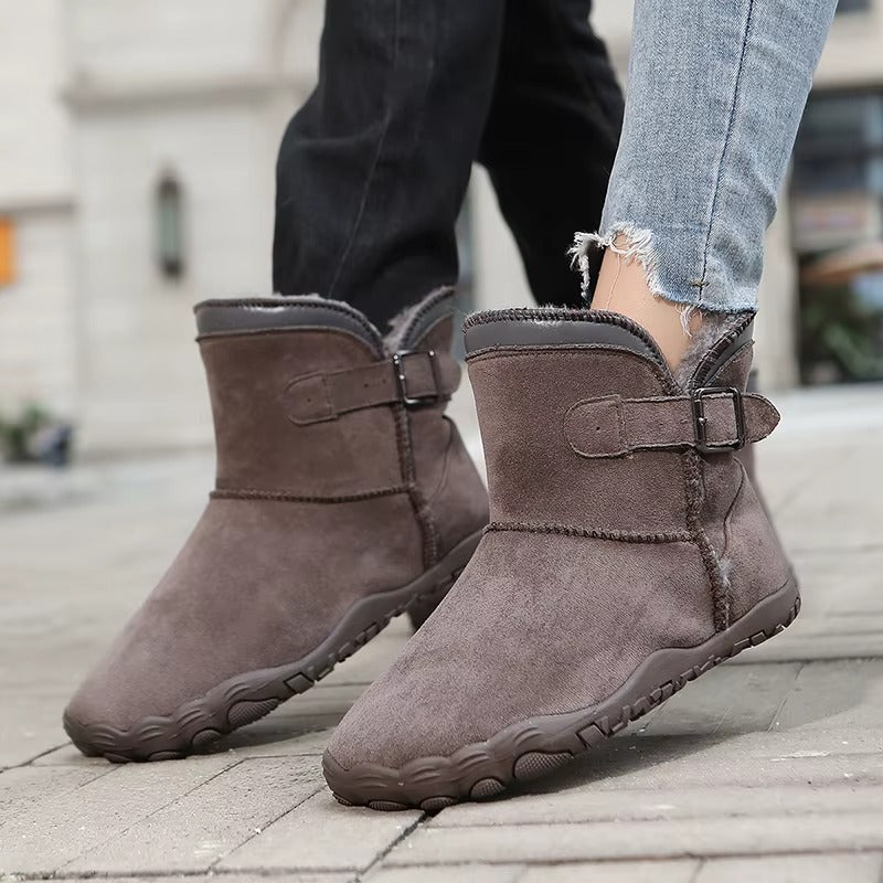 Mujer Botas Barefoot de Invierno | Forro Polar & Suela Antideslizante | Otoño e Invierno