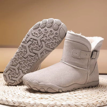 Mujer Botas Barefoot de Invierno | Forro Polar & Suela Antideslizante | Otoño e Invierno