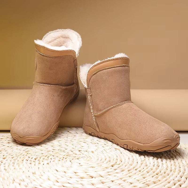 Mujer Botas Barefoot de Invierno | Forro Polar & Suela Antideslizante | Otoño e Invierno