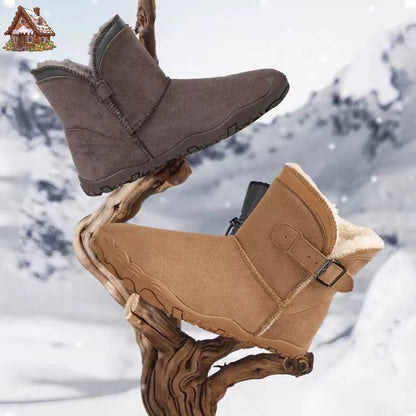 Mujer Botas Barefoot de Invierno | Forro Polar & Suela Antideslizante | Otoño e Invierno