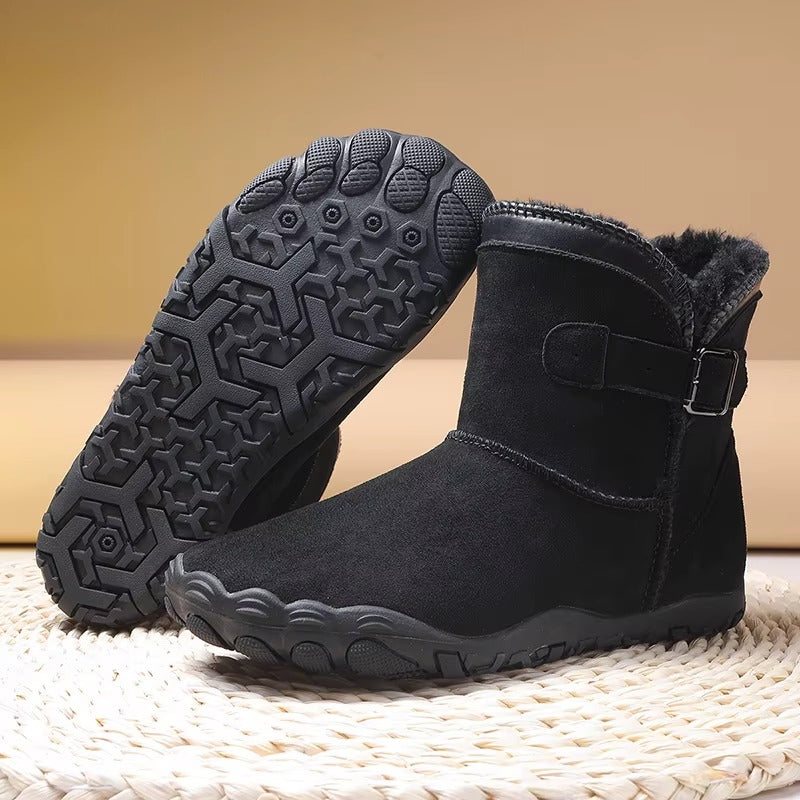 Mujer Botas Barefoot de Invierno | Forro Polar & Suela Antideslizante | Otoño e Invierno