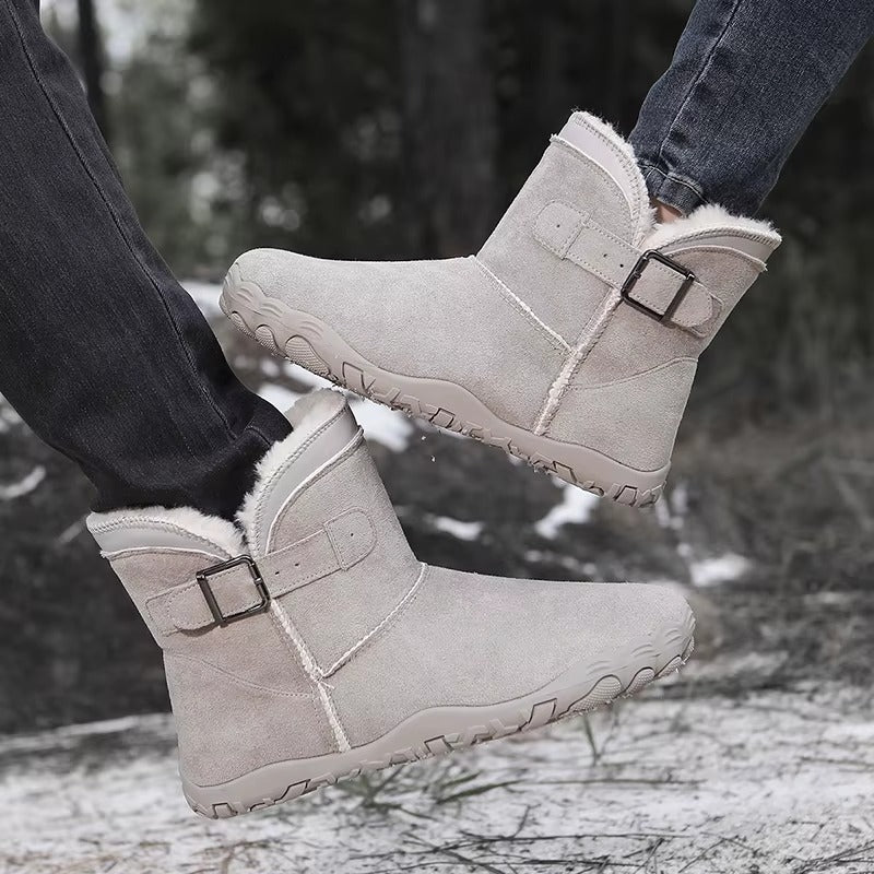 Mujer Botas Barefoot de Invierno | Forro Polar & Suela Antideslizante | Otoño e Invierno