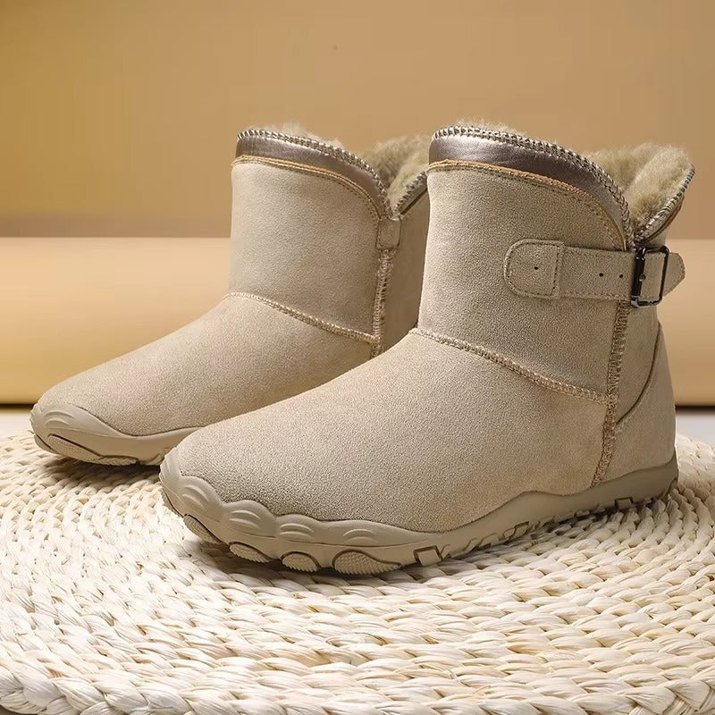 Mujer Botas Barefoot de Invierno | Forro Polar & Suela Antideslizante | Otoño e Invierno