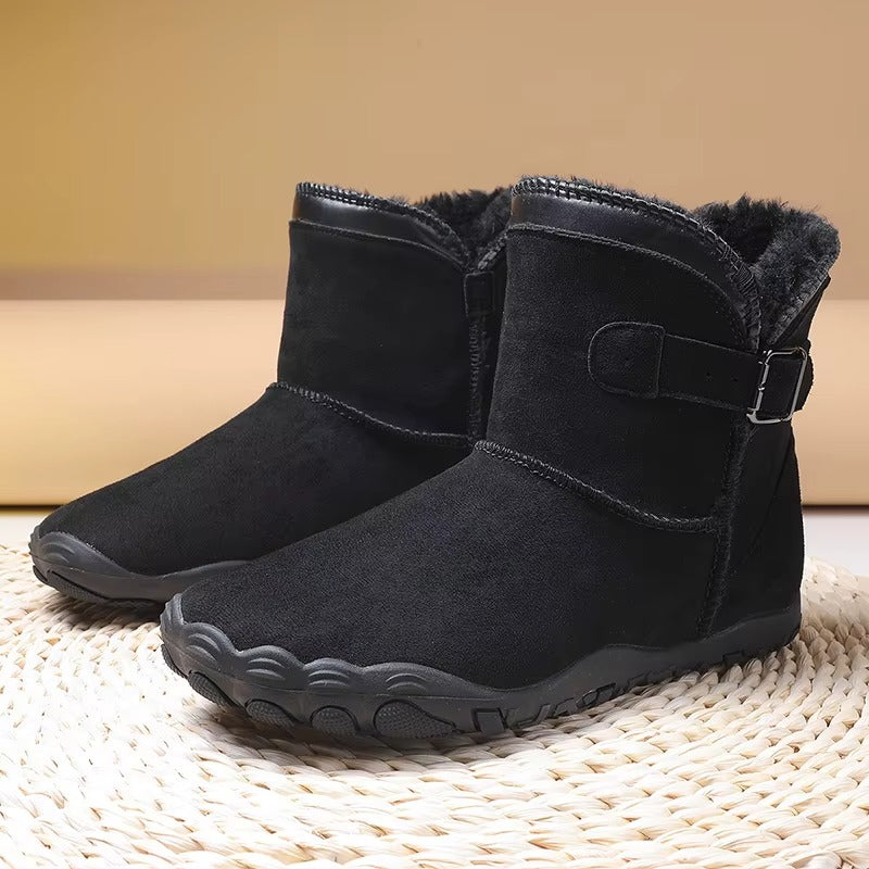 Mujer Botas Barefoot de Invierno | Forro Polar & Suela Antideslizante | Otoño e Invierno