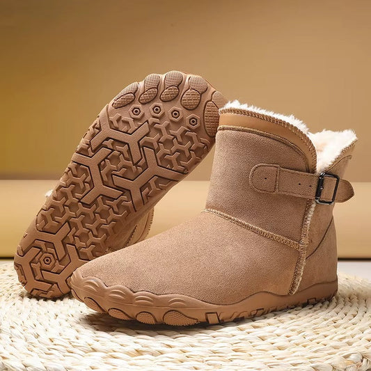 Mujer Botas Barefoot de Invierno | Forro Polar & Suela Antideslizante | Otoño e Invierno