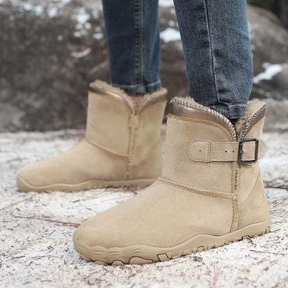 Mujer Botas Barefoot de Invierno | Forro Polar & Suela Antideslizante | Otoño e Invierno
