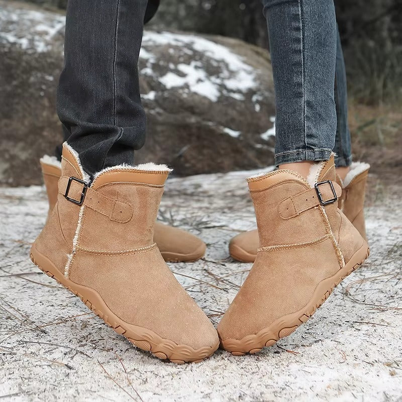 Mujer Botas Barefoot de Invierno | Forro Polar & Suela Antideslizante | Otoño e Invierno