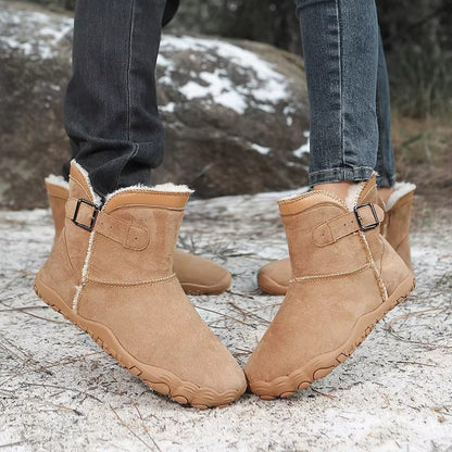 Mujer Botas Barefoot de Invierno | Forro Polar & Suela Antideslizante | Otoño e Invierno