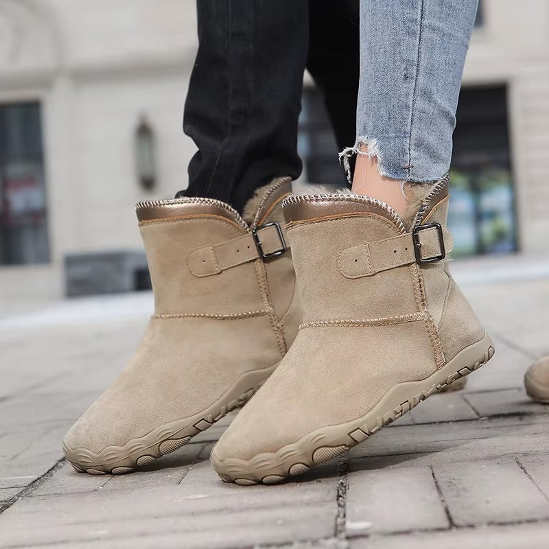 Mujer Botas Barefoot de Invierno | Forro Polar & Suela Antideslizante | Otoño e Invierno
