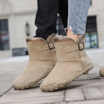 Mujer Botas Barefoot de Invierno | Forro Polar & Suela Antideslizante | Otoño e Invierno
