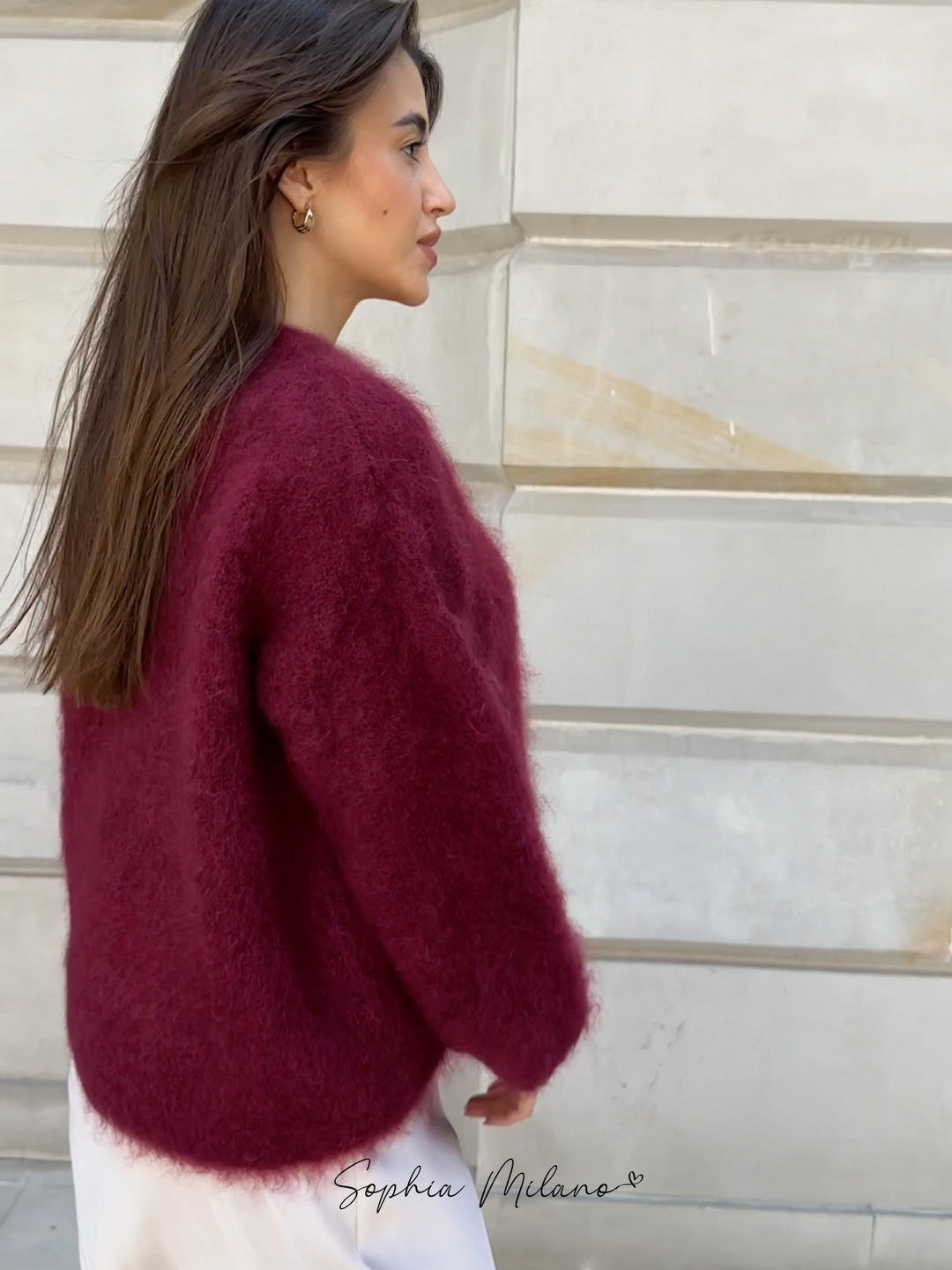 Mujer Jersey de Punto Suave | Cuello Redondo & Corte Holgado | Otoño e Invierno
