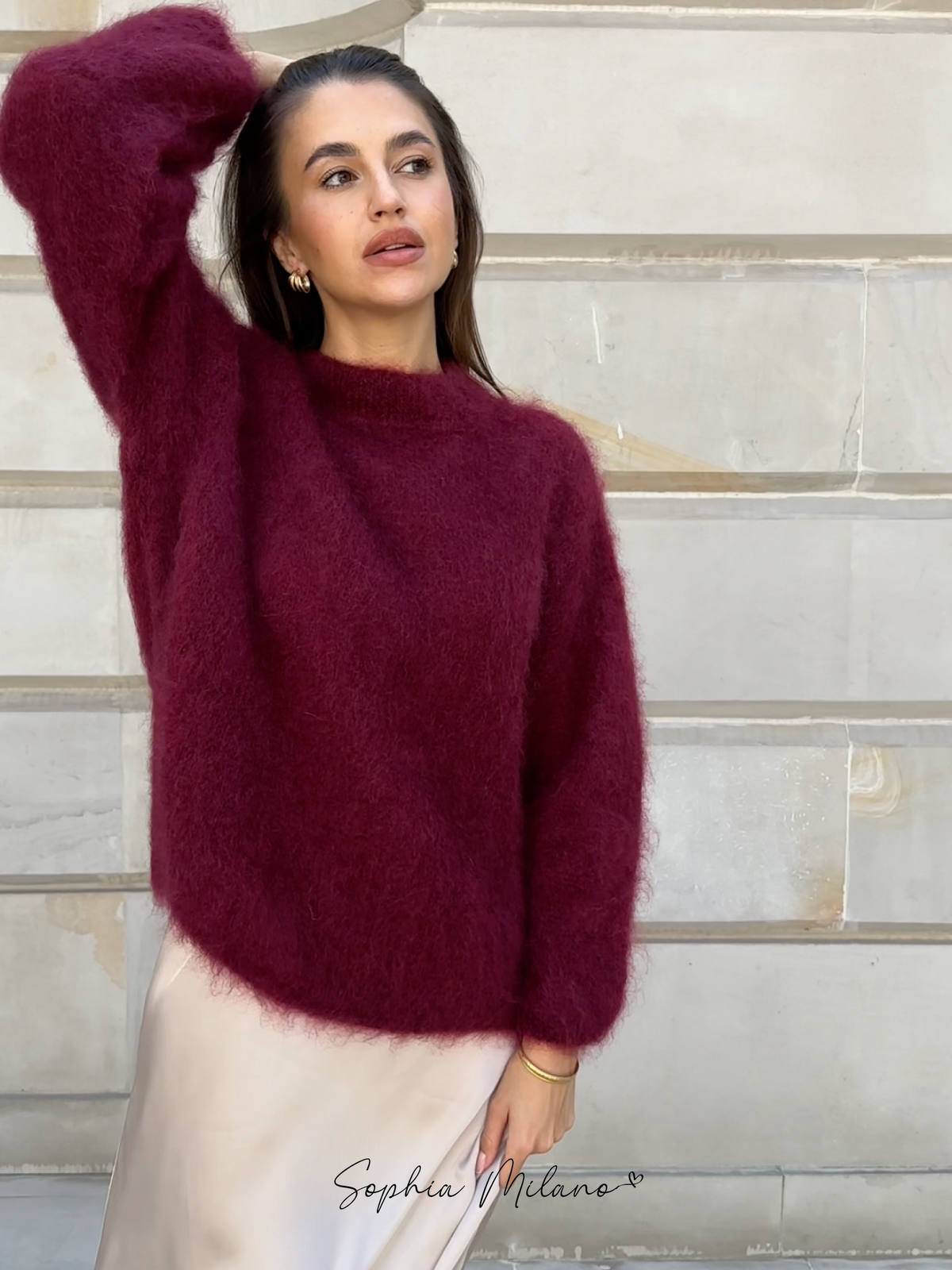 Mujer Jersey de Punto Suave | Cuello Redondo & Corte Holgado | Otoño e Invierno