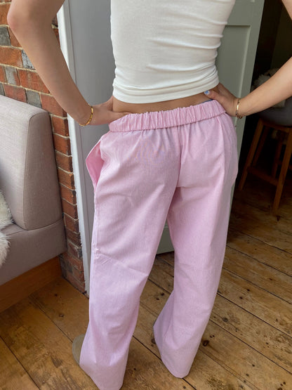 Mujer Pantalón Holgado de Estar por Casa | Cintura Ajustable & Bolsillos Prácticos | Uso Diario