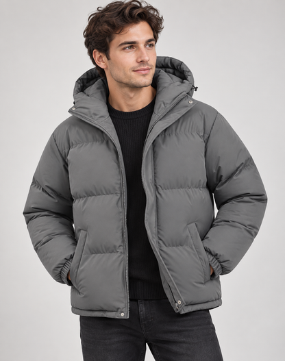 Mujer Abrigo Acolchado Puffer | Capucha & Cierre de Cremallera | Otoño e Invierno