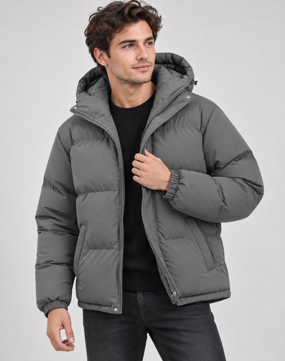 Mujer Abrigo Acolchado Puffer | Capucha & Cierre de Cremallera | Otoño e Invierno