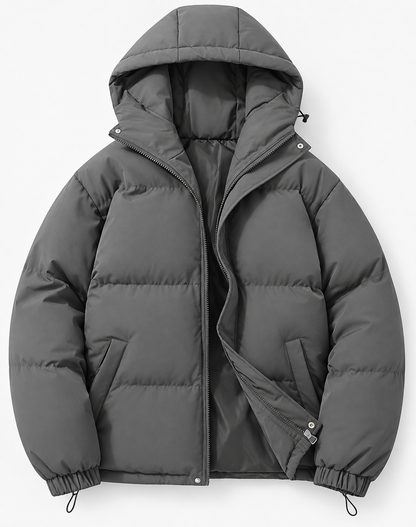 Mujer Abrigo Acolchado Puffer | Capucha & Cierre de Cremallera | Otoño e Invierno