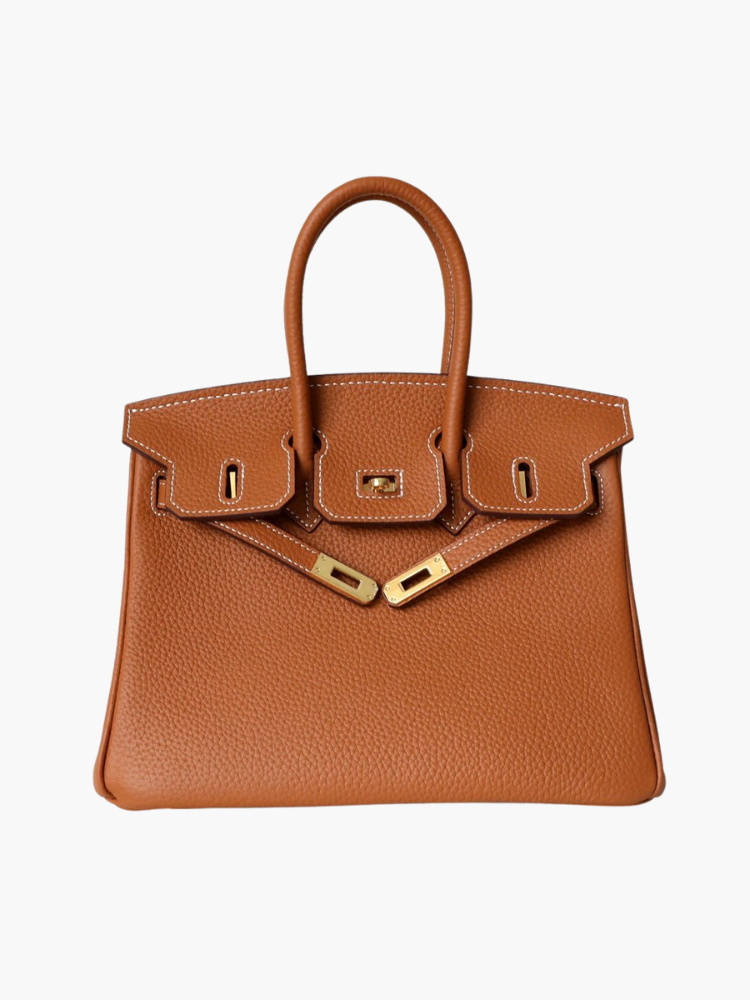 Mujer Bolso de Mano de Cuero | Cierre Giratorio & Varios Bolsillos | Uso Diario