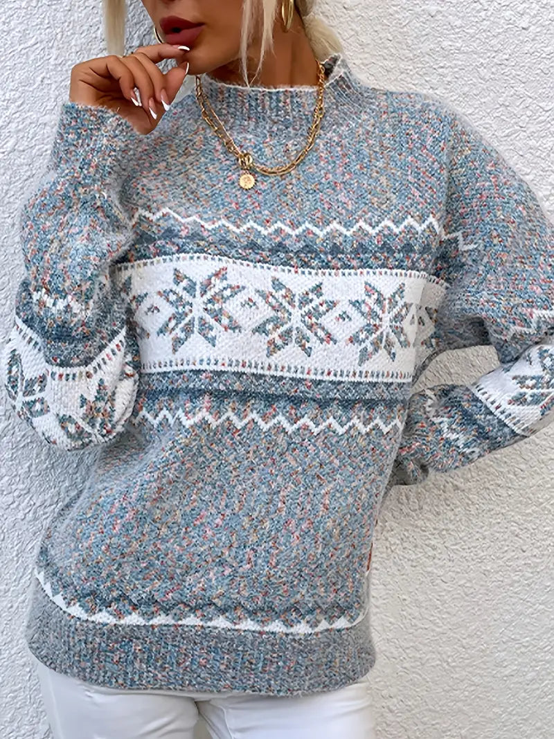 Mujer Jersey de Punto | Puños Acanalados & Textura Suave | Otoño e Invierno