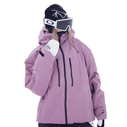 Mujer Chaqueta de Nieve con Capucha | Cierre de Cremallera & Bolsillos | Otoño e Invierno