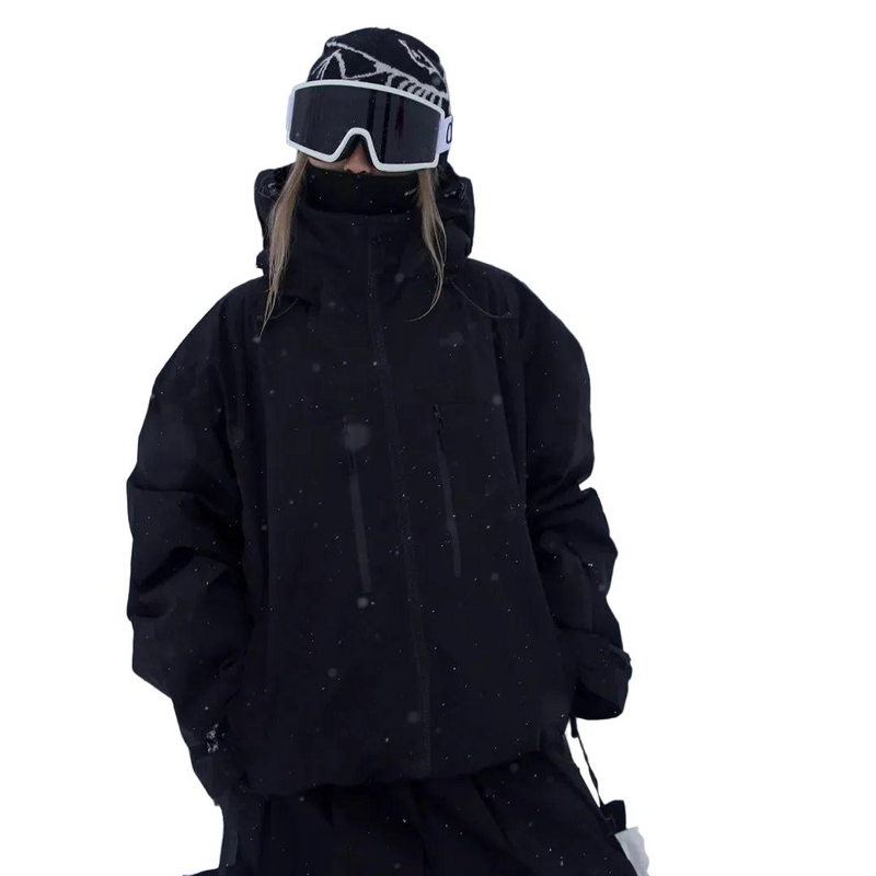 Mujer Chaqueta de Nieve con Capucha | Cierre de Cremallera & Bolsillos | Otoño e Invierno