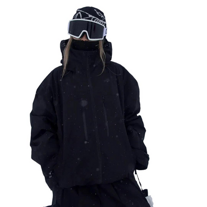 Mujer Chaqueta de Nieve con Capucha | Cierre de Cremallera & Bolsillos | Otoño e Invierno