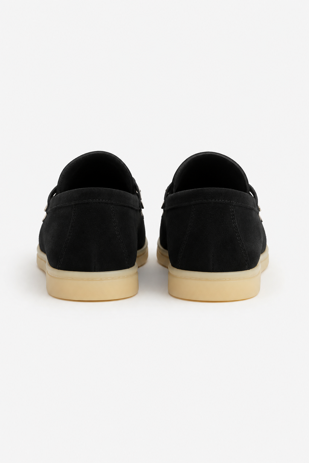 Mujer Mocasines Efecto Ante | Detalle de Colgante & Suela Plana de Goma | Uso Diario